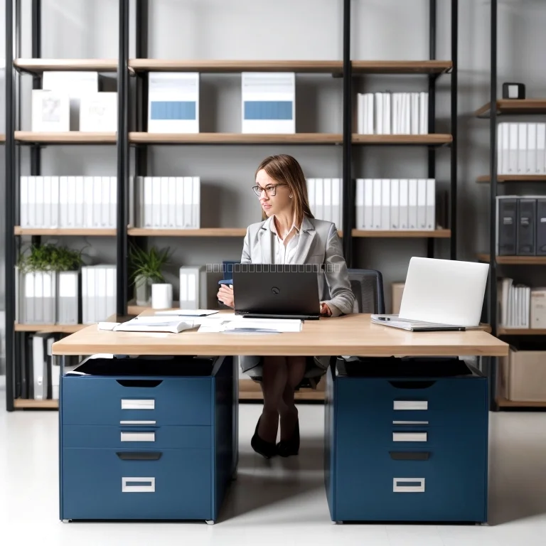 فريق استشاري قانوني يعمل معًا لتحليل ملفات الأعموارد